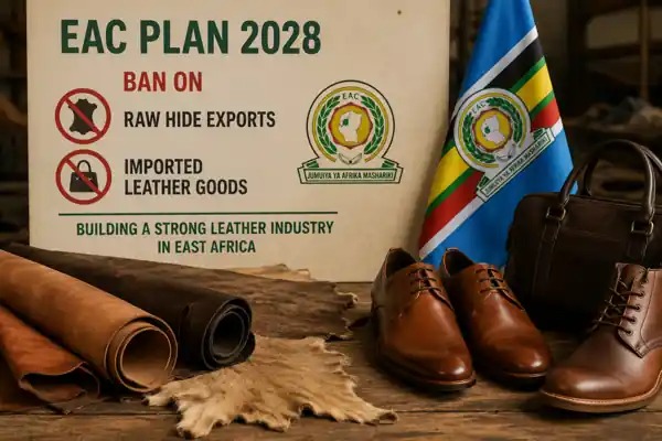 EAC Considers 2028 Ban on Raw Hide Exports and Imported Leather Goods