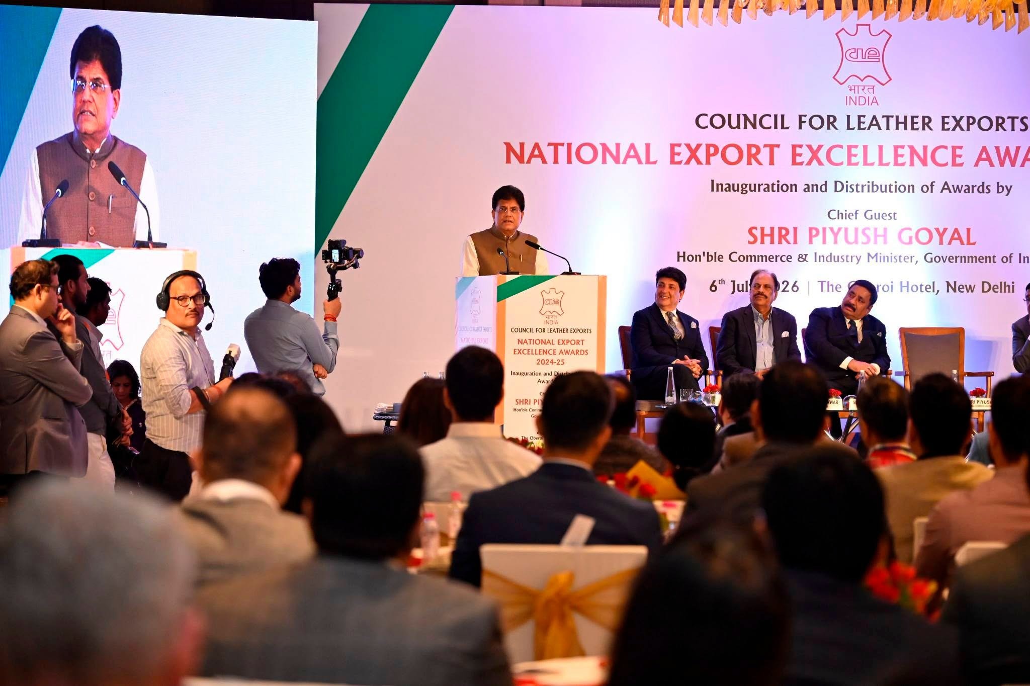 Piyush Goyal Urges Leather Industry to Triple Exports to US$