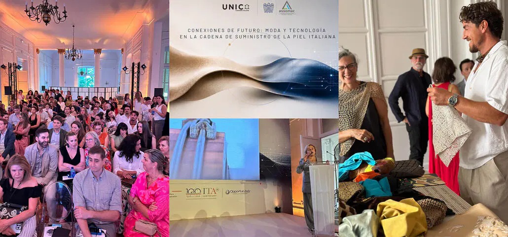 Italian leather supply chain showcased to spanish fashion br